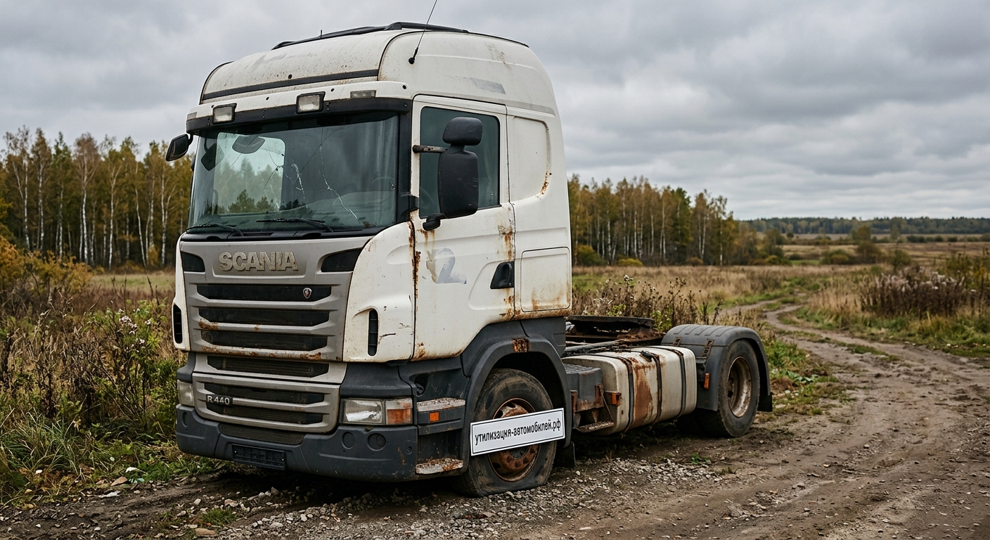 Списание и утилизация Scania R440 Тягач