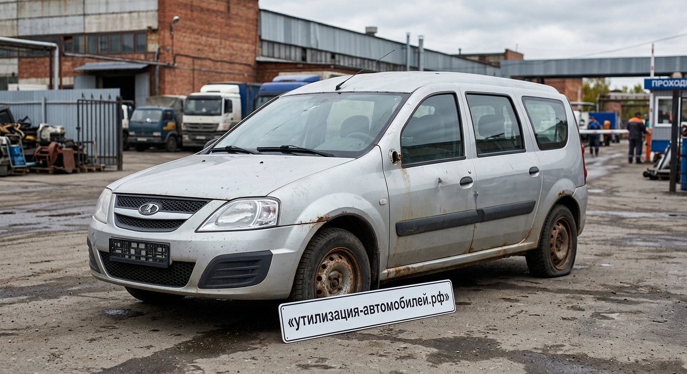 Утилизация Lada Largus у метро Тушинская