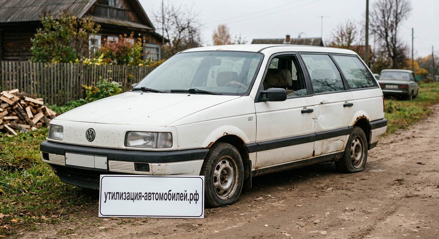Утилизация Volkswagen Passat у метро Тушинская