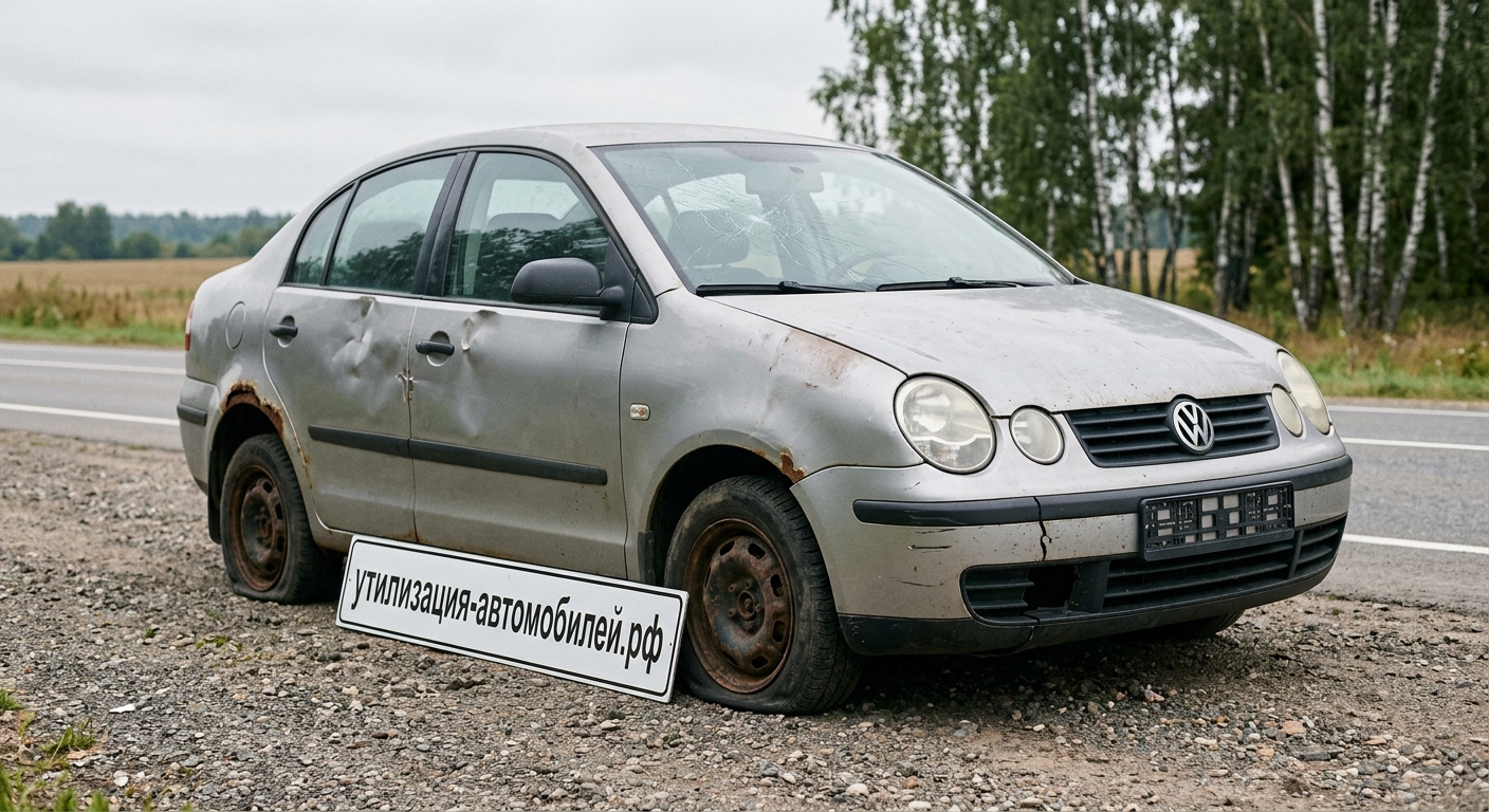 Утилизация Volkswagen Polo на ст. Белоозерская