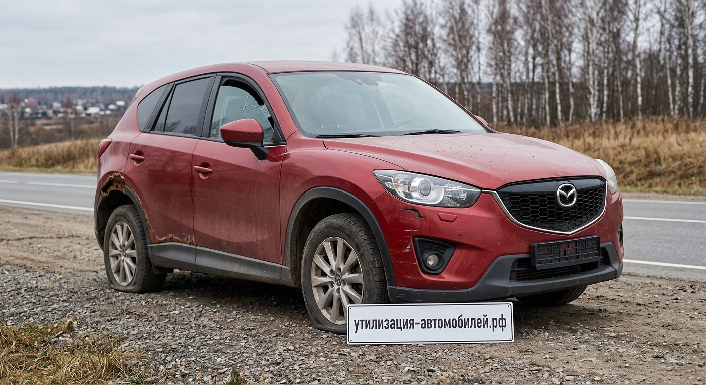 Утилизация Mazda CX-5 у метро Тушинская