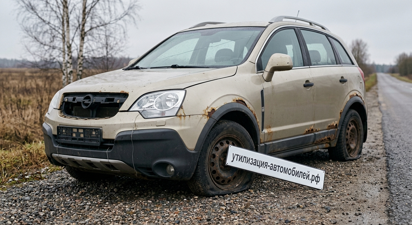 Утилизация Opel Antara на ст. Химки