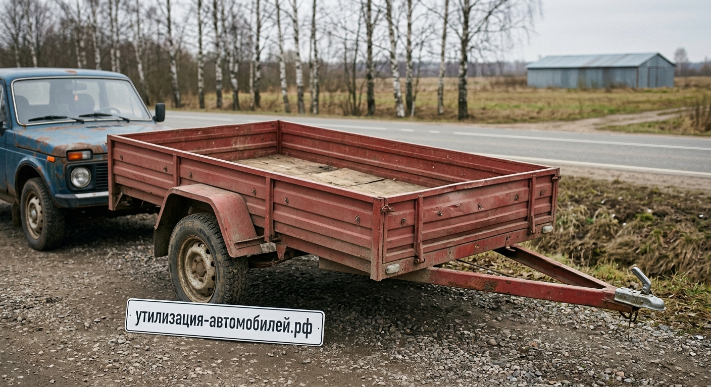 Списание и утилизация Бортовой автомобильный прицеп