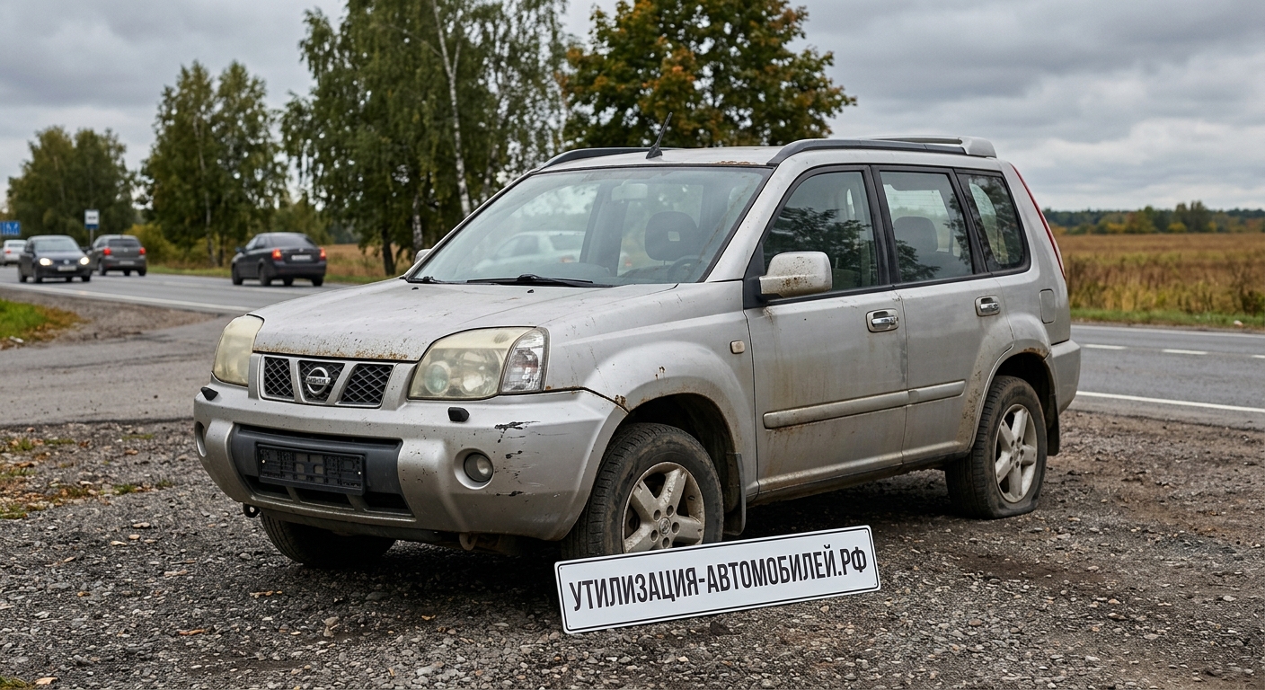 Утилизация Nissan X-Trail на ст. Серпухов