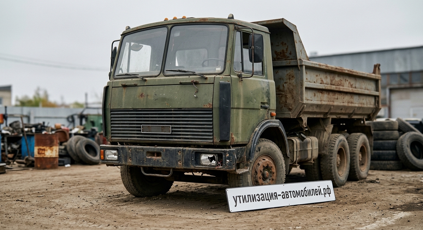 Утилизация МАЗ-5551 Самосвал на ст. Лобня