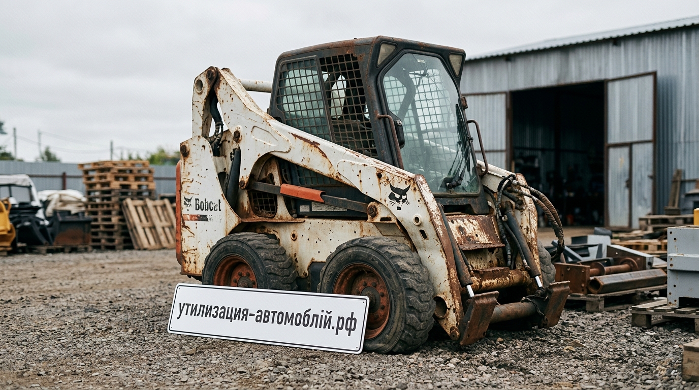 Утилизация Мини-погрузчик с бортовым поворотом Bobcat