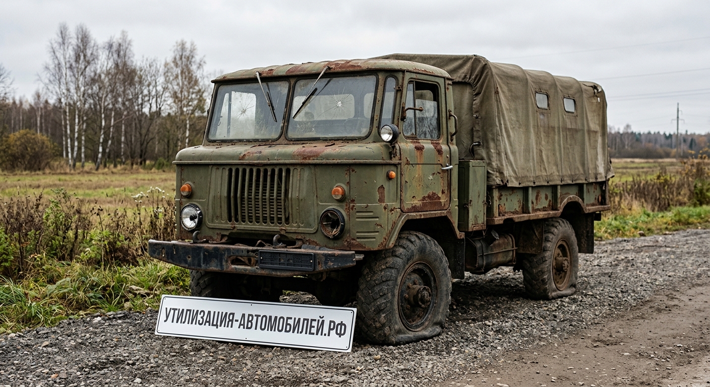 Официальная утилизация ГАЗ-66 Шишига