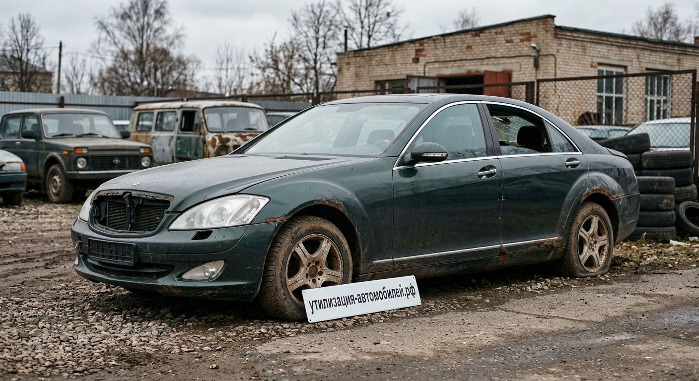 Официальная утилизация Mercedes-Benz S-class W221
