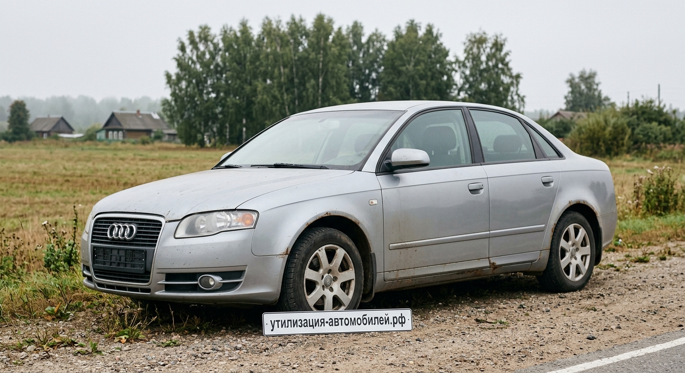 Официальная утилизация Audi A4 (B7)