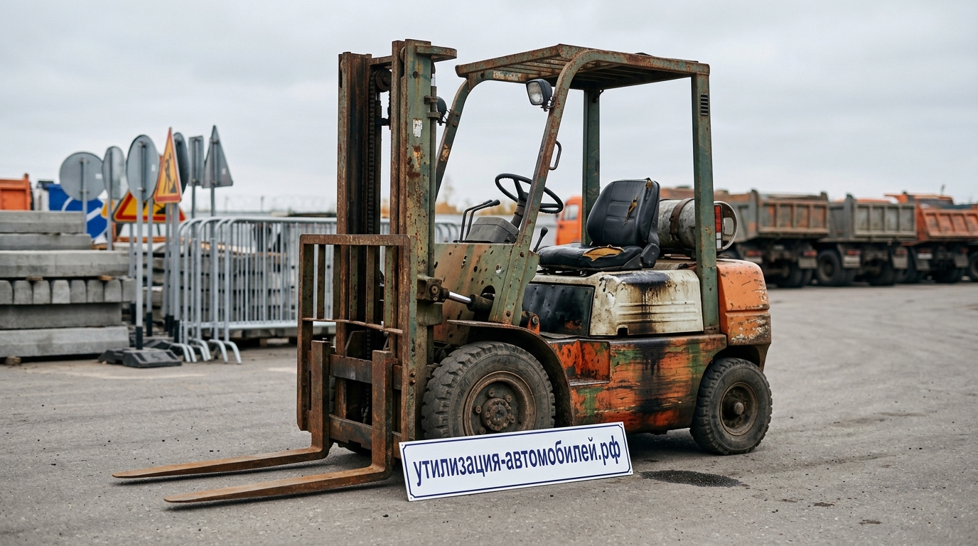 Утилизация Погрузчик газ-бензиновый вилочный