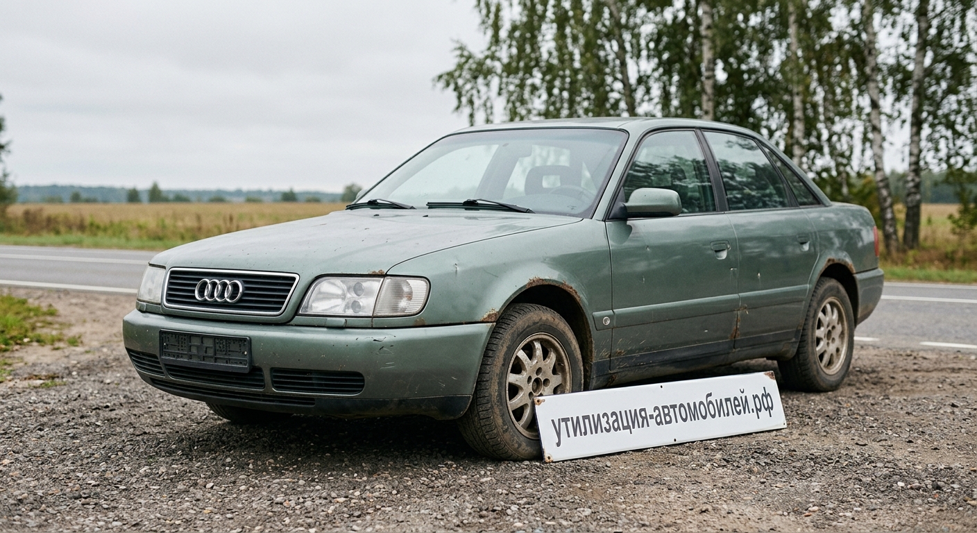 Утилизация Audi A6 (C4) на ст. Талдом